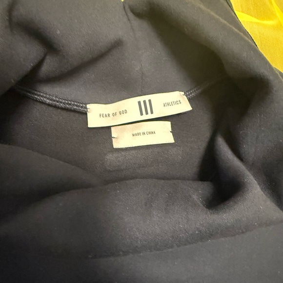 Adidas x Fear of God Athletics Moc Neck comfy Sweatshirt in Black size S Unisex - Picture 5 of 7